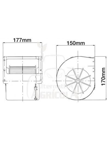 MOTOR DEL VENTILADOR 12v