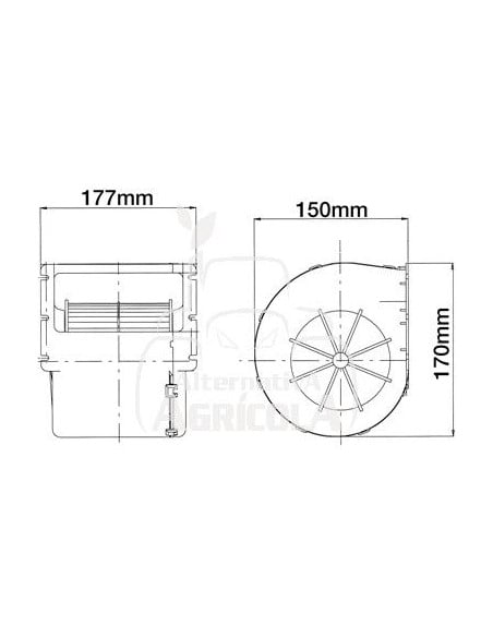 MOTOR DEL VENTILADOR 12v
