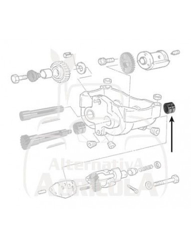 RODAMIENTO DE AGUJAS Ø 25.4 X 38 X 25.3 MM
