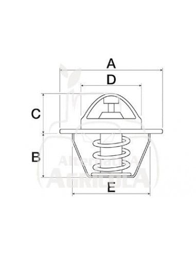 TERMOSTATO Ø 73 MM - 82°C