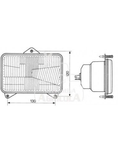 ÓPTICA DELANTERA 120 x 130 mm