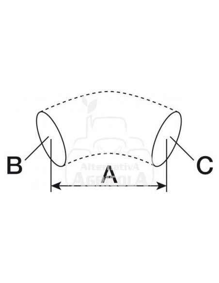 Manguito superior del radiador CNH 82030134
