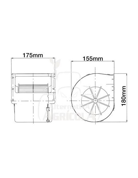 MOTOR DEL VENTILADOR 12v