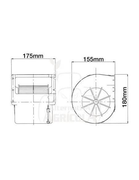 MOTOR DEL VENTILADOR 12v
