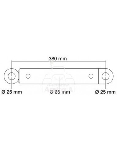 CILINDRO DE DIRECCIÓN Ø 25 mm - L 380 mm