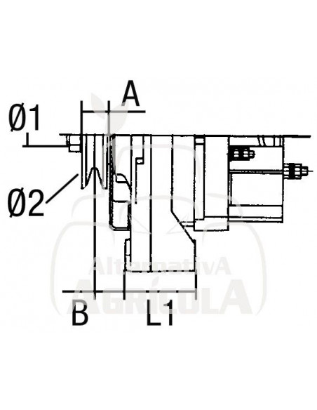 ALTERNADOR 12V/14V 200A