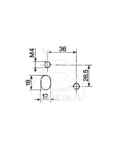 Piloto delantero izquierdo 190 x 96 mm New Holland, Case-IH 5180526