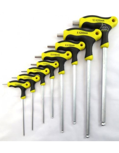 Juego llaves allen con mango