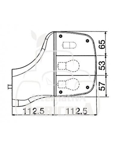 PILOTO TRASERO DERECHO - 225 x 175 mm