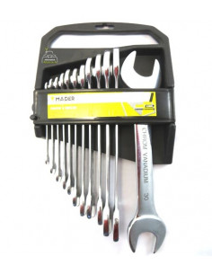 Juego llaves planas 12pzas profesional