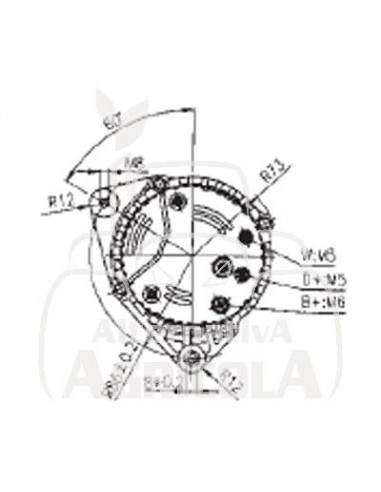 ALTERNADOR 12V/14V 120A 8 canales