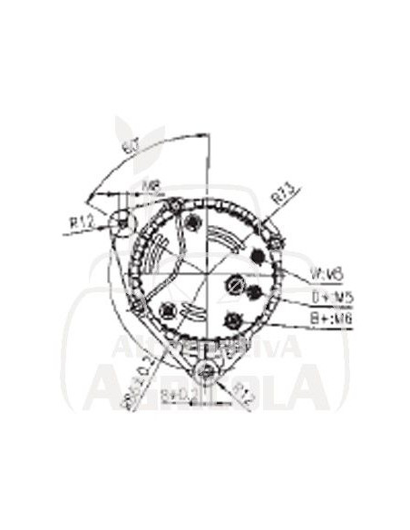 ALTERNADOR 12V/14V 120A 8 canales
