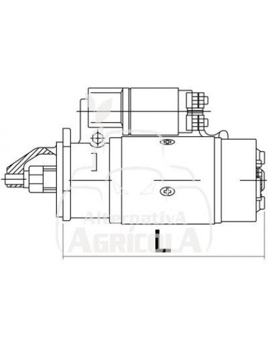 MOTOR DE ARRANQUE CON REDUCTOR 12V - 4,2 KW