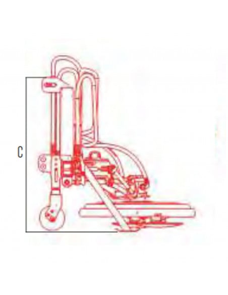 Brazo desbrozador de disco con desplazamiento lateral hidráulico 620mm