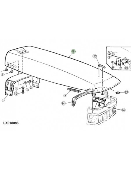 Capó John Deere 6506
