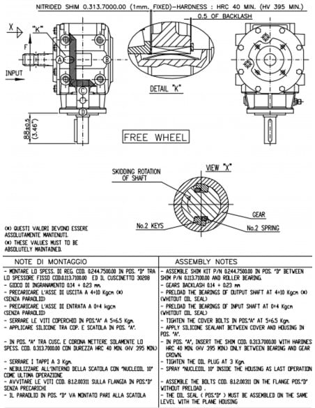 GRUPO COMER 062CV 540rpm RELACIÓN [1:3] T-313J