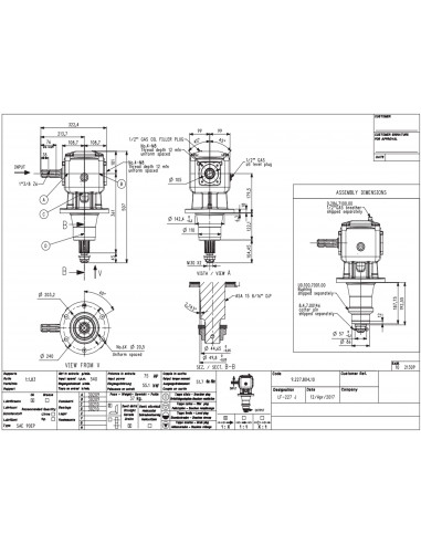 GRUPO COMER 075CV 540rpm RELACIÓN [1:1.83] LF-227J
