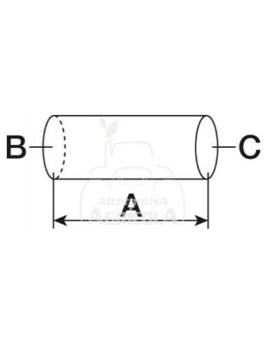 Retén de manguito Ø 14,2 x 19 mm John Deere R123226