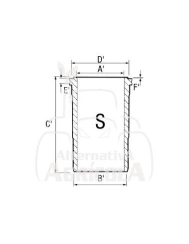 CAMISA DE CILINDRO TERMINADA Ø 116 X 125.06 MM - 228.22 MM