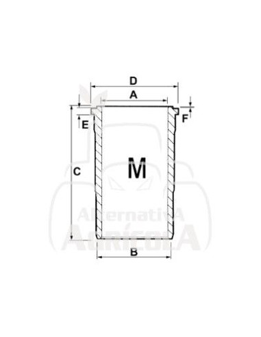 CAMISA DE CILINDRO TERMINADA Ø 98.42 X 110.75 MM - L 201.10 MM