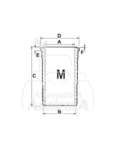 CAMISA DE CILINDRO TERMINADA Ø 98.42 X 110.75 MM - L 216.10 MM