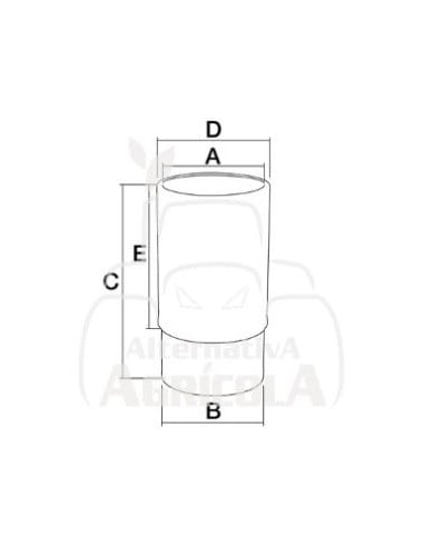 CAMISA DE CILINDRO TERMINADA Ø 115 X 122 MM - L 235 MM