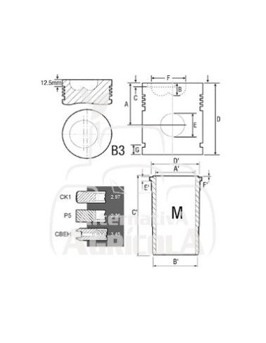 PISTÓN-LINER KIT Ø 106.50 MM