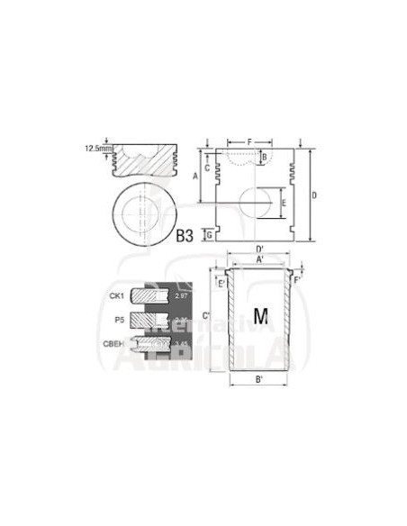 PISTÓN-LINER KIT Ø 106.50 MM