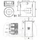 Retén cigüeñal trasero Ø 115 x 140 x 13.5 mm