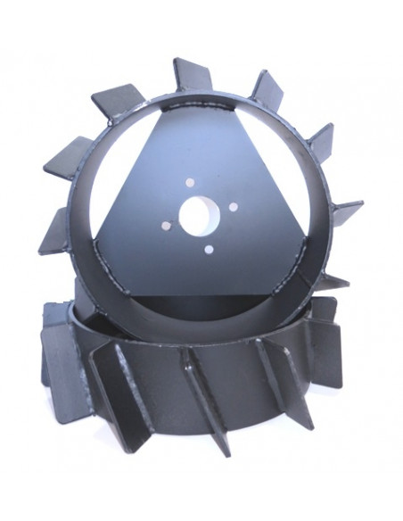 Juego ruedas metálicas sin ejes Ø4.00x100