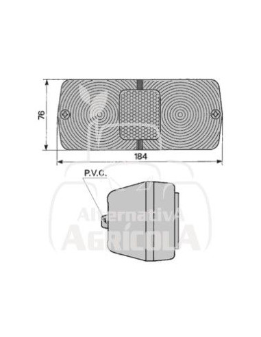 PILOTO TRASERO IZQUIERDO 184 x 76 mm