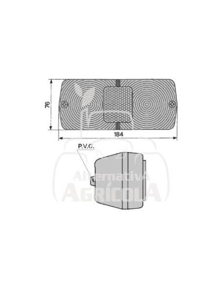 PILOTO TRASERO IZQUIERDO 184 x 76 mm