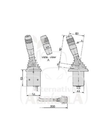 Conmutador Mando de Luces para Tractores Fiat Serie 94 y F100, F110, F115, F120, F130 y F140