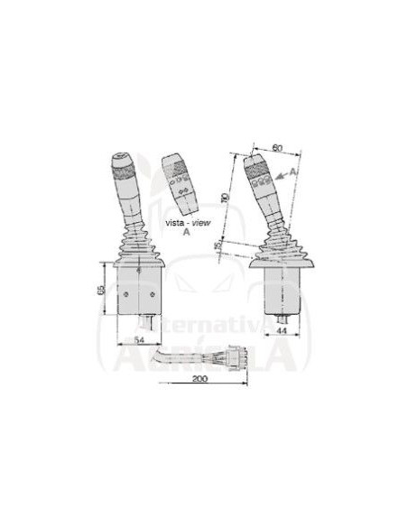Conmutador Mando de Luces para Tractores Fiat Serie 94 y F100, F110, F115, F120, F130 y F140