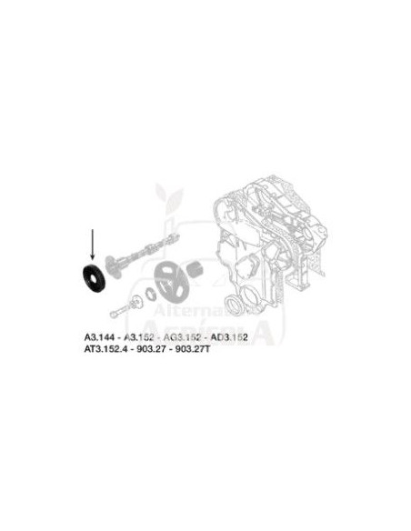 ENGRANAJE DEL ARBOL DE LEVAS Ø 132 mm - Z 50