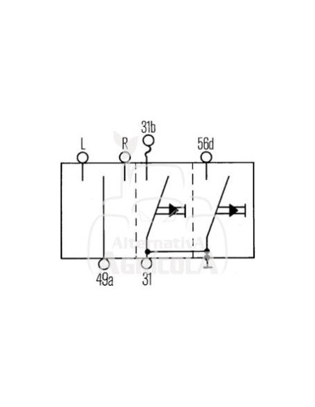 INTERRUPTOR COMBINADO (BOCINA, INTERMITENTE)