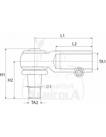 RÓTULA DE DIRECCIÓN 1'' x 16 RH
