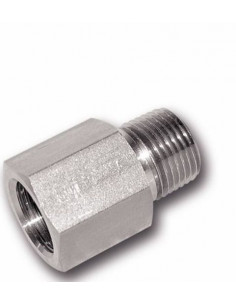Adaptador fijo hembra de 3/8" y macho de 3/8" para presión hidráulica