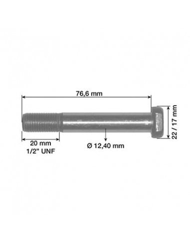 TORNILLO BIELA 1/2''UNF - Ø 12,40 mm - L 76,6 mm