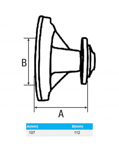 IMPULSOR DE BOMBA DE AGUA Ø 112 MM