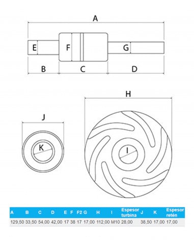 KIT DE REPARACIÓN DE BOMBA DE AGUA