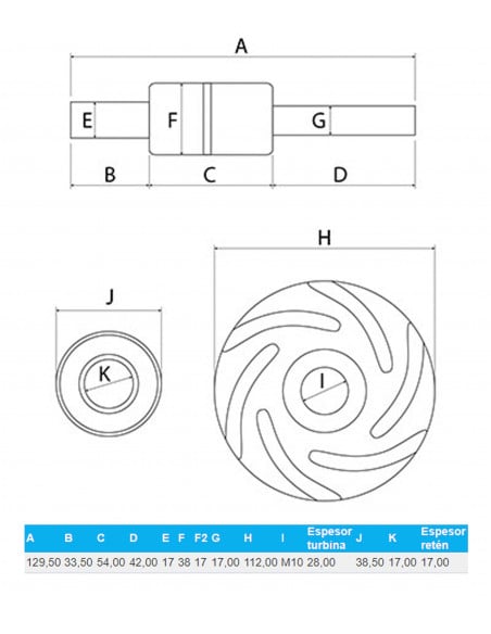 KIT DE REPARACIÓN DE BOMBA DE AGUA