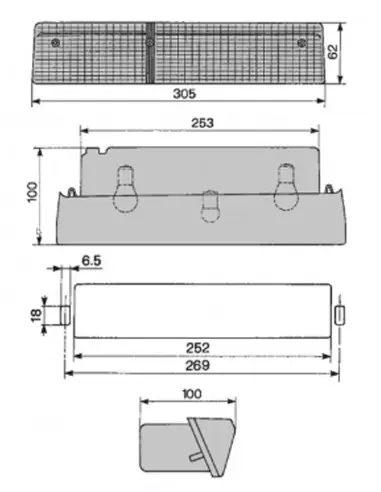 TULIPA PILOTO TRASERO IZQUIERDO