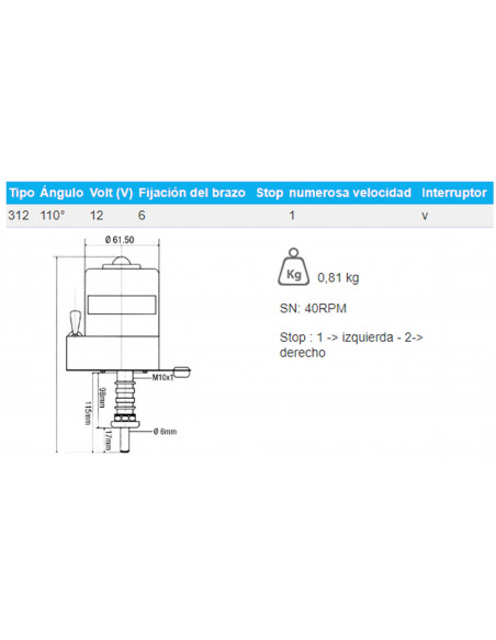 MOTOR LIMPIAPARABRISAS