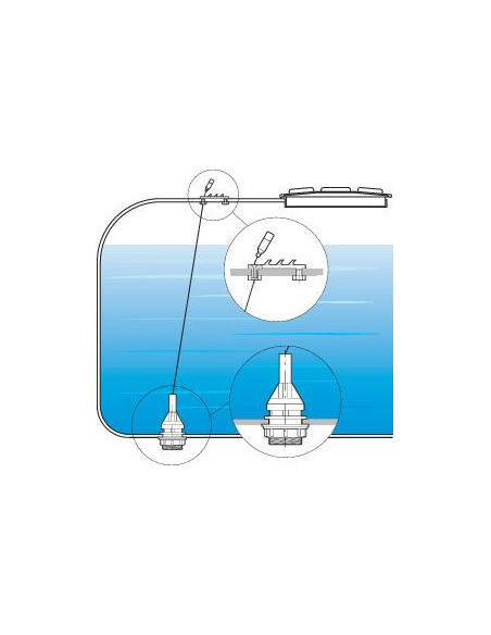 Válvula 2" de descarga desagüe anti-contaminación