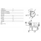 Alternador 12V/14V 95A para tractores agrícolas