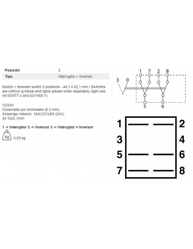 INTERRUPTOR 2 POSICIONES