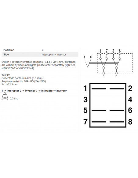 INTERRUPTOR 2 POSICIONES