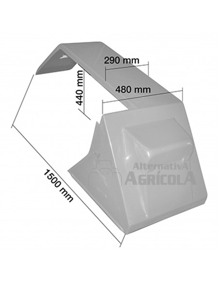 GUARDABARROS DERECHO METAL VERSION