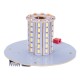 Rotativo LED 60 SMD ámbar 30 W 12–24 V para maquinaria agrícola y vehículos especiales